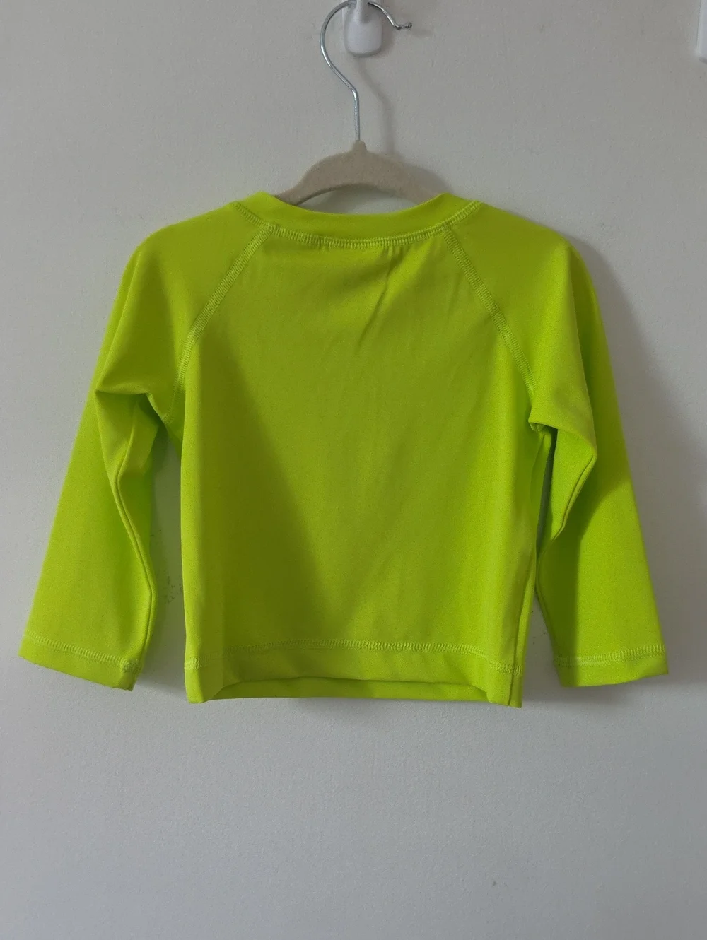 Hanna Andersson Neon Lime Rashguard & Shark Swim Shorts Set 18-24 Months